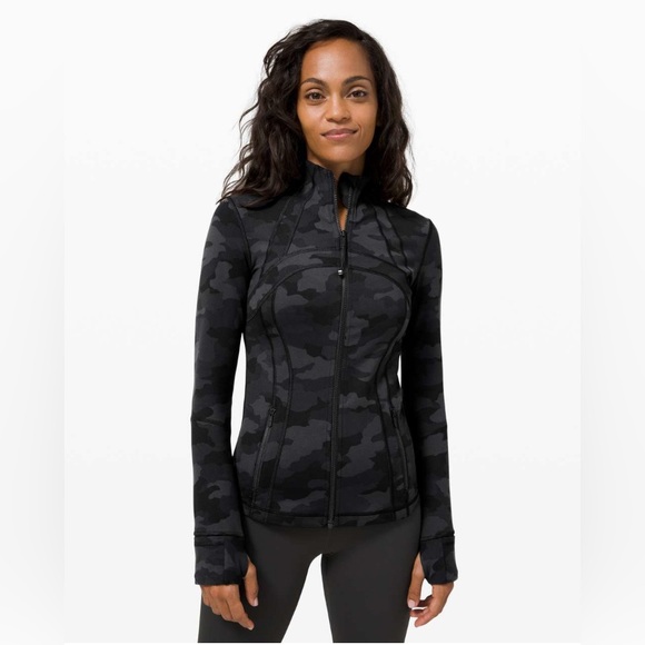 Lululemon Define Jacket Black Camo Size 6 - Picture 1 of 9